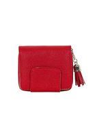 Bayan Kırmızı Püskül Uçlu Kapaklı Cüzdan