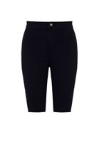 Bayan Mavi Denim Bisikletçi Taytı