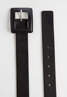 Bayan Siyah Kare Tokalı Kemer