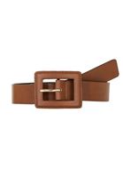 Bayan Kahverengi Kare Tokalı Kemer