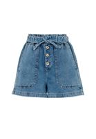 Bayan Mavi Ultra Yüksek Bel Kot Şort