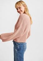 Bayan Pembe Asimetrik Kesim Triko