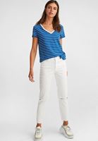 Bayan Beyaz Ultra Yüksek Bel Cigarette Denim