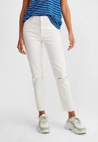 Bayan Beyaz Ultra Yüksek Bel Cigarette Denim