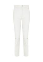 Bayan Beyaz Ultra Yüksek Bel Cigarette Denim