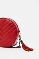 Bayan Kırmızı Püsküllü Askılı Çanta