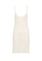 Bayan Bej Mini Dantel Elbise