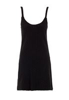 Bayan Siyah Mini Dantel Elbise