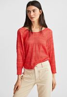 Bayan Kırmızı Dantel Görünümlü Bluz