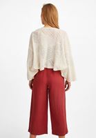 Women Beige Lace Kimono