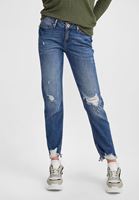 Bayan Lacivert Boru Paça Pantolon