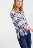 Bayan Çok Renkli Desenli Pamuk Gömlek