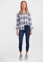 Bayan Çok Renkli Desenli Pamuk Gömlek