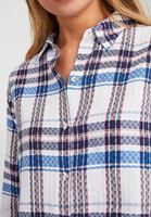 Bayan Çok Renkli Desenli Pamuk Gömlek