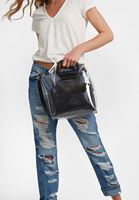 Bayan Siyah Şeffaf Detaylı Çanta