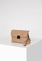 Bayan Krem Toka Detaylı Süet Çanta