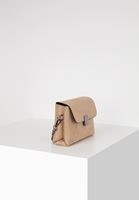 Bayan Krem Toka Detaylı Süet Çanta