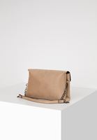 Bayan Krem Toka Detaylı Süet Çanta