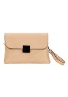 Bayan Krem Toka Detaylı Süet Çanta