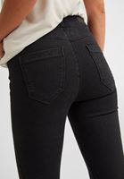 Bayan Siyah Yüksek Bel Dar Paça Pantolon