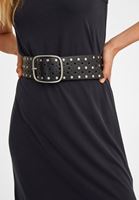 Bayan Siyah Büyük Tokalı Kemer