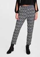 Bayan Çok Renkli Jakarlı Simli Pantolon