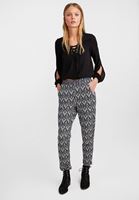 Bayan Çok Renkli Jakarlı Simli Pantolon