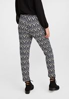 Bayan Çok Renkli Jakarlı Simli Pantolon