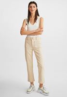 Bayan Krem Çarpraz Askılı Crop Top