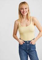 Bayan Sarı İnce Askılı Kısa Atlet