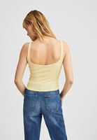 Bayan Sarı İnce Askılı Kısa Atlet