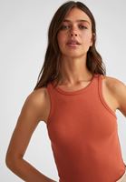 Bayan Kahverengi Halter Yaka Atlet