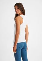 Bayan Beyaz Halter Yaka Atlet