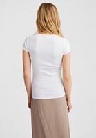 Bayan Beyaz U Yaka Tişört