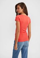 Bayan Kırmızı U Yaka Tişört