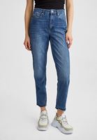 Bayan Mavi Yüksek Bel Mom Jeans