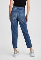 Bayan Mavi Yüksek Bel Mom Jeans