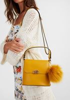 Bayan Sarı Ponpon Detaylı Kol Çantası