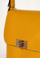 Bayan Sarı Ponpon Detaylı Kol Çantası