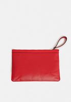 Bayan Kırmızı Slogan Baskılı Portföy Çanta