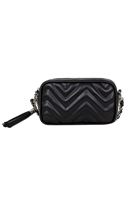 Bayan Siyah Nakış Detaylı Kol Çantası