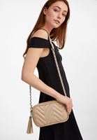 Bayan Krem Nakış Detaylı Kol Çantası