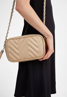 Bayan Krem Nakış Detaylı Kol Çantası