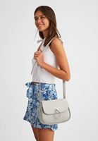 Bayan Mavi Askılı Süet Çanta