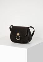 Bayan Siyah Askılı Süet Çanta