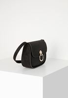 Bayan Siyah Askılı Süet Çanta