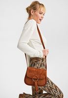 Bayan Kahverengi Püsküllü Süet Çanta