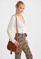 Bayan Kahverengi Püsküllü Süet Çanta