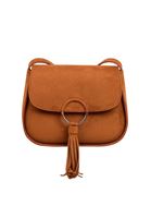 Bayan Kahverengi Püsküllü Süet Çanta