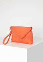 Bayan Kırmızı Fermuar Detaylı Süet El Çantası